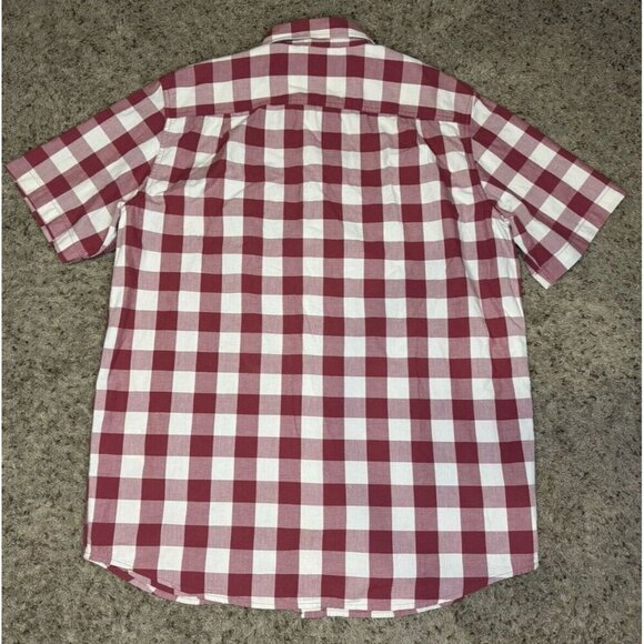 CARHARTT Loose Fit Short Sleeve Button up Shirt Buffalo Print LARGE TALL Western - Picture 2 of 9